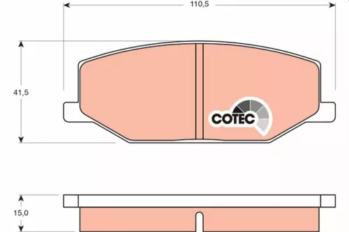Bremsbelagsatz, Scheibenbremse