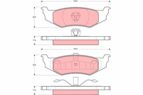 Bremsbelagsatz, Scheibenbremse
