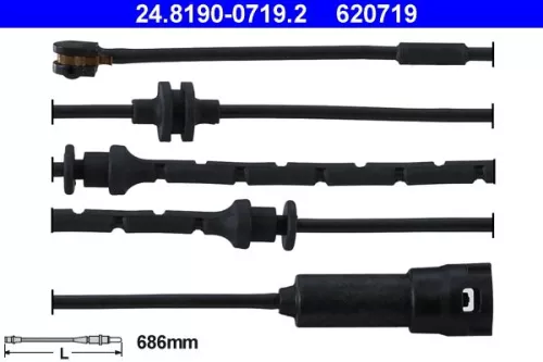 Warnkontakt, Bremsbelagverschleiß