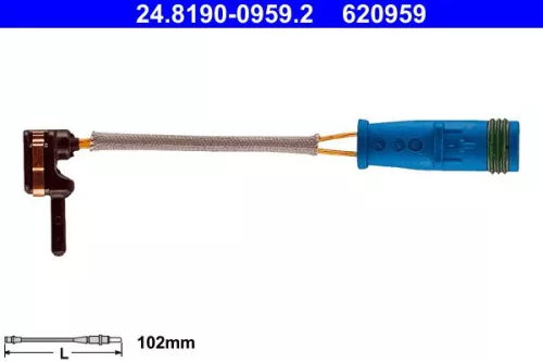 Warnkontakt, Bremsbelagverschleiß