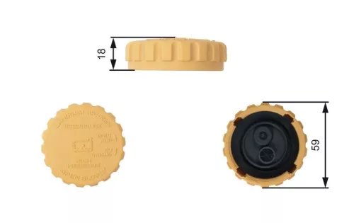 Verschlussdeckel, Kühlmittelbehälter