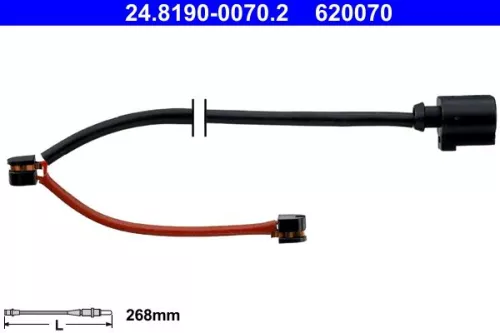 Warnkontakt, Bremsbelagverschleiß