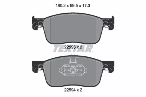 Bremsbelagsatz, Scheibenbremse