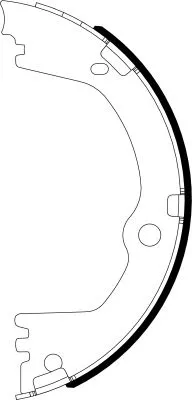 Bremsbackensatz, Feststellbremse