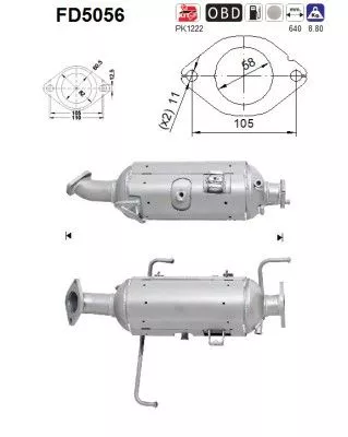 Ruß-/Partikelfilter, Abgasanlage