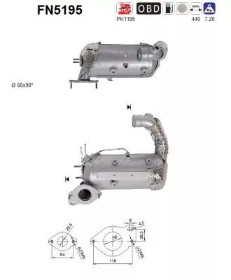 Ruß-/Partikelfilter, Abgasanlage