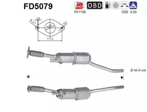 Ruß-/Partikelfilter, Abgasanlage