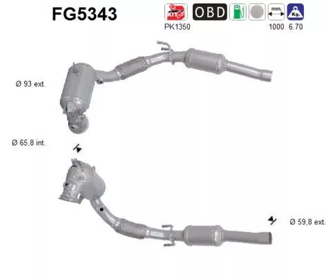 Ruß-/Partikelfilter, Abgasanlage