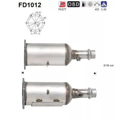 Ruß-/Partikelfilter, Abgasanlage