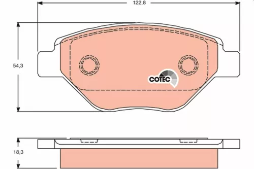 Bremsbelagsatz, Scheibenbremse