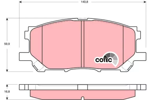 Bremsbelagsatz, Scheibenbremse