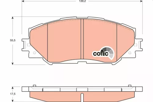 Bremsbelagsatz, Scheibenbremse