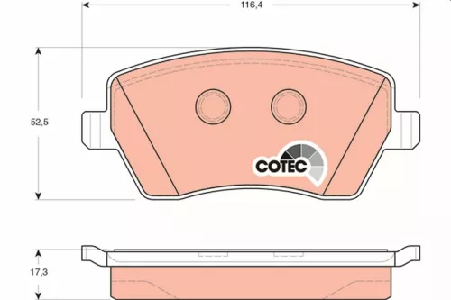 Bremsbelagsatz, Scheibenbremse