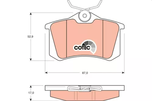 Bremsbelagsatz, Scheibenbremse